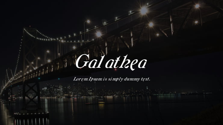 Galathea Font
