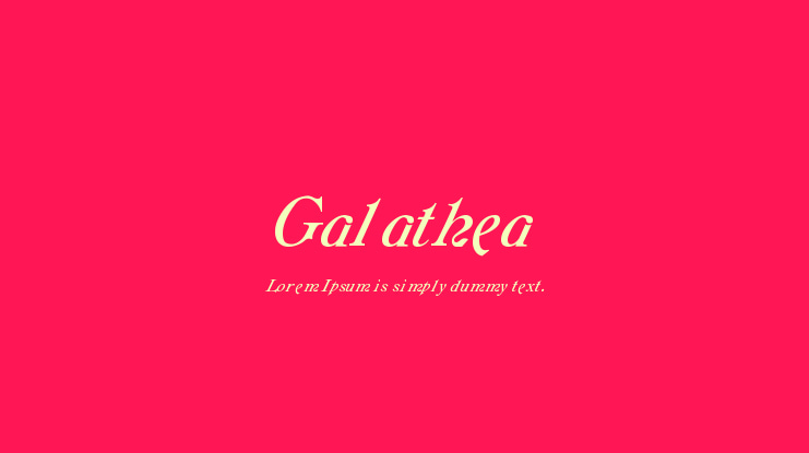 Galathea Font