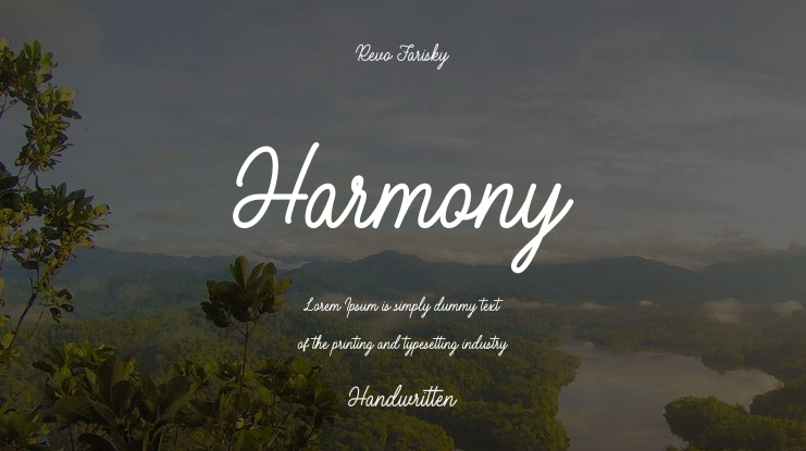 Harmony Font Family