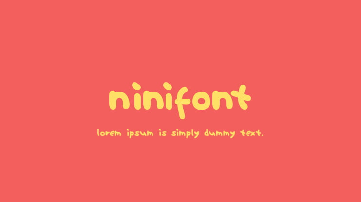 Ninifont Font Family