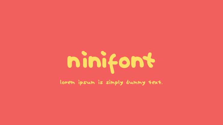Ninifont Font Family
