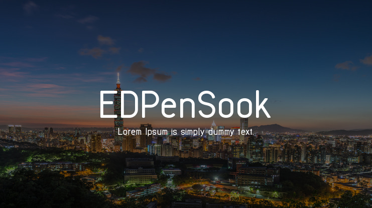 EDPenSook Font
