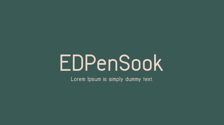 EDPenSook Font