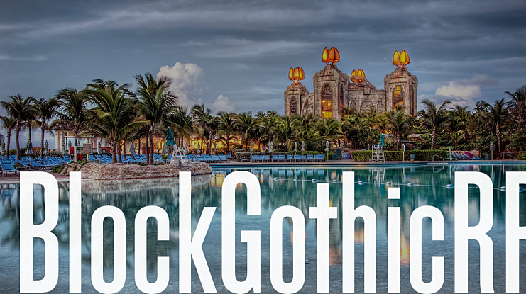BlockGothicRR Font