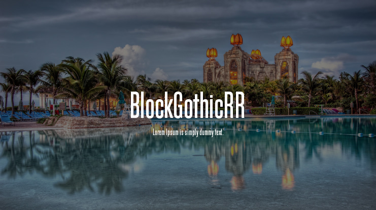 BlockGothicRR Font