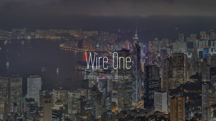 Wire One Font