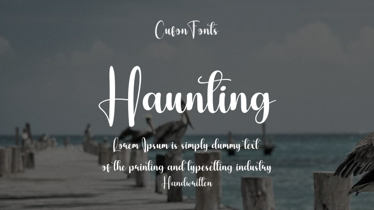 Haunting Font