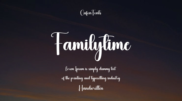 Familytime Font