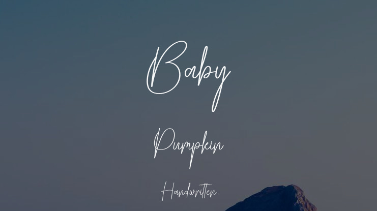 Baby Pumpkin Font