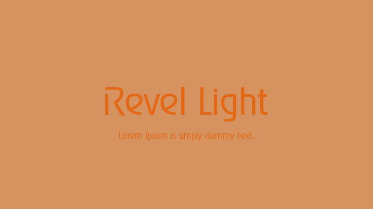 Revel Light Font