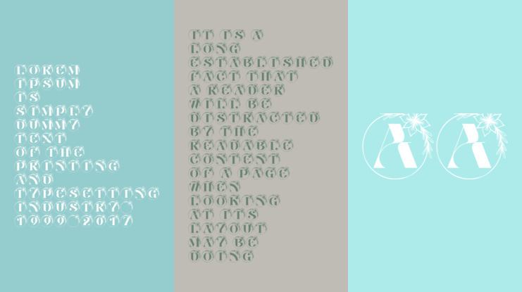 Rosy Flower Monogram Font