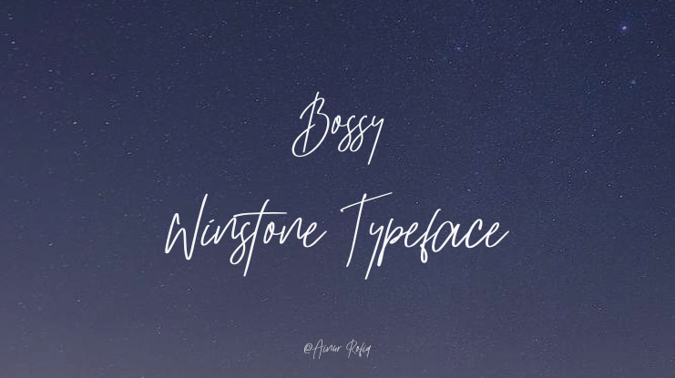 Bossy Winstone Font