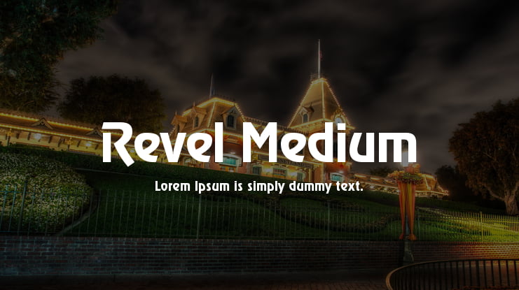 Revel Medium Font