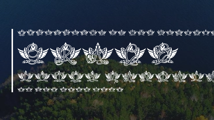 Grace Lotus Mandala Monogram Font