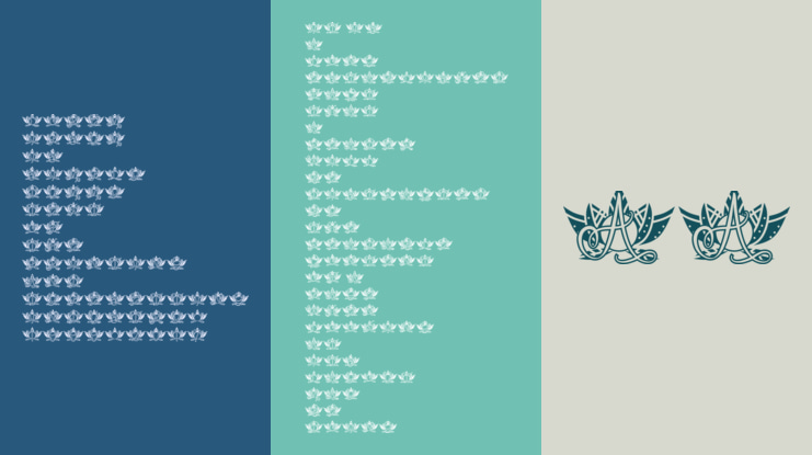 Grace Lotus Mandala Monogram Font