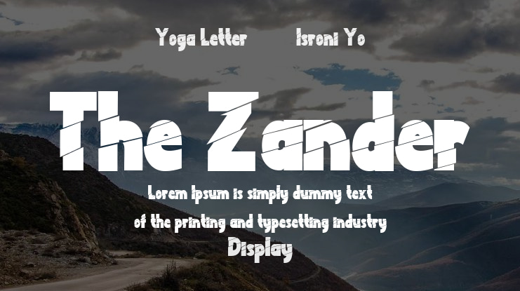 The Zander Font Family