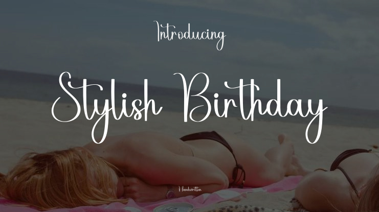 Stylish Birthday Font