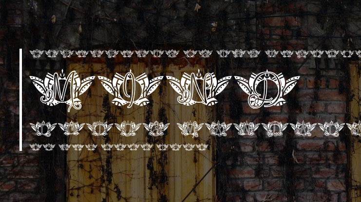 Mind Lotus Mandala Monogram Font