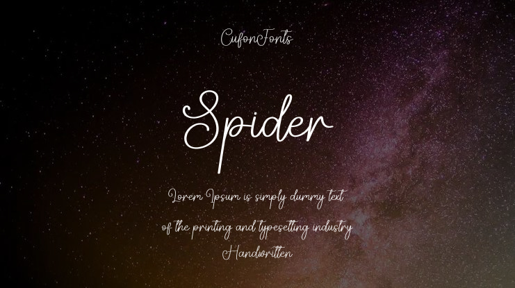 Spider Font