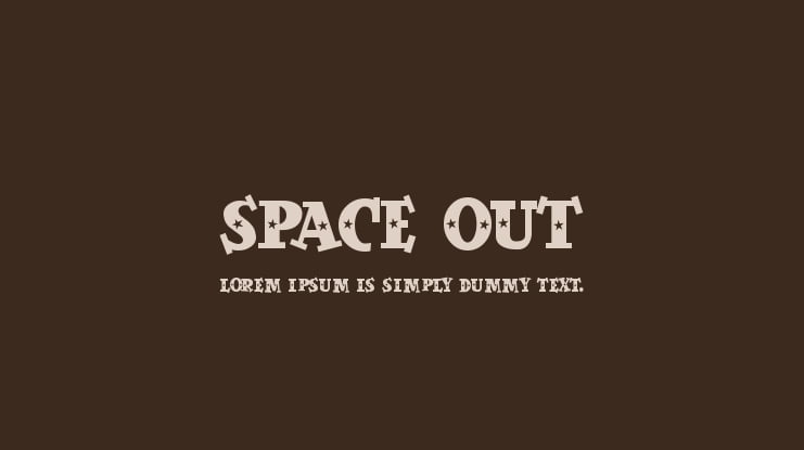 Space Out Font Family