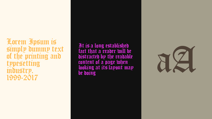 Encient German Gothic Font