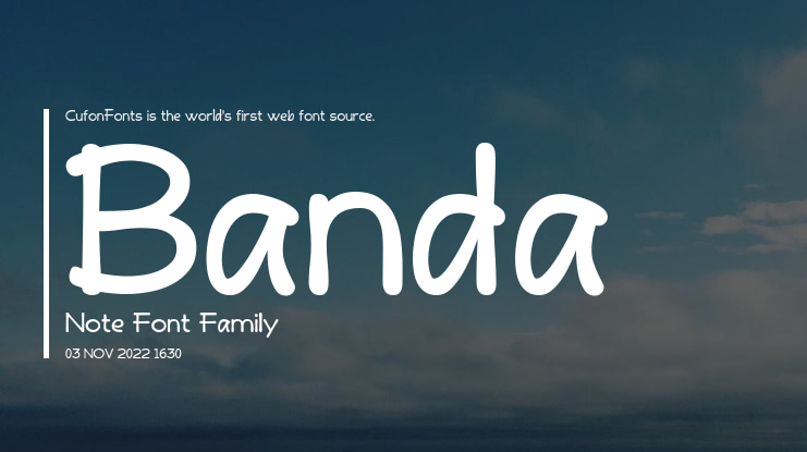 Banda Note Font