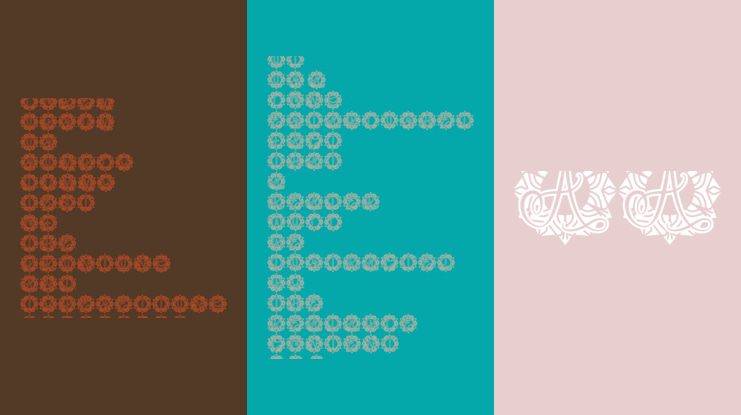 Ethnic Mandala Monogram Font