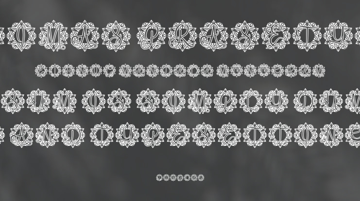 Ethnic Mandala Monogram Font