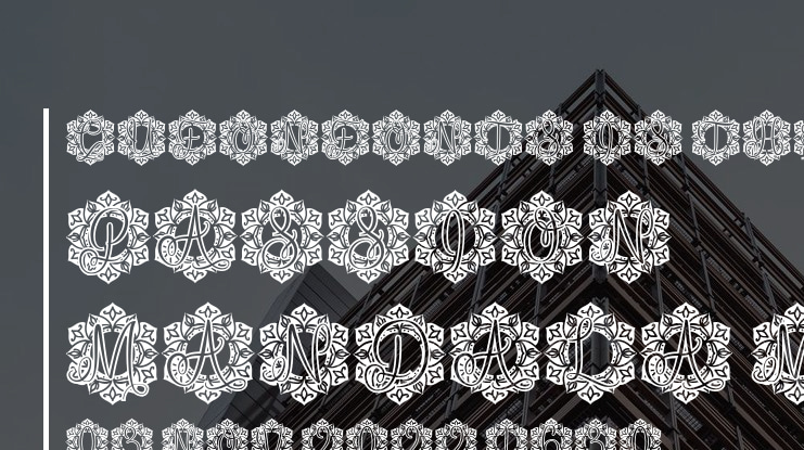 Passion Mandala Monogram Font