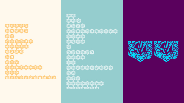 Passion Mandala Monogram Font