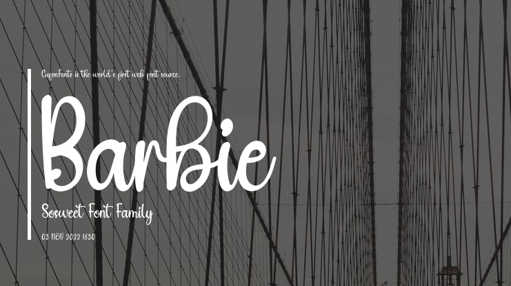 Barbie Sosweet Font