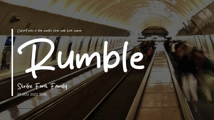 Rumble Strike Font