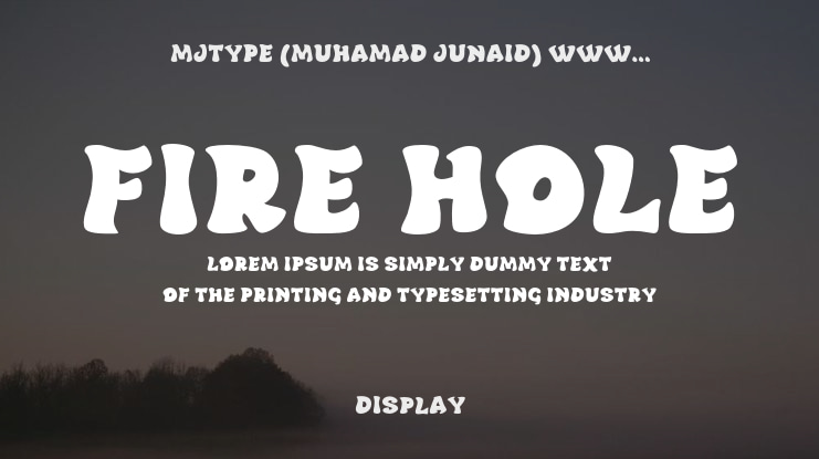 Fire Hole Font