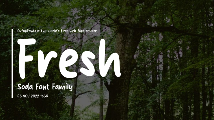 Fresh Soda Font