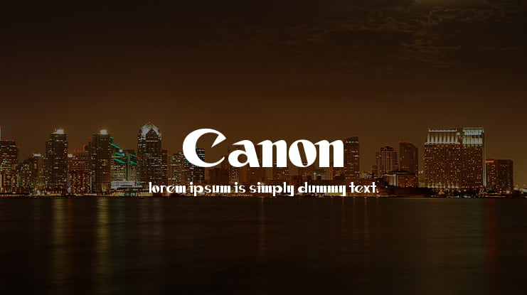Canon Font