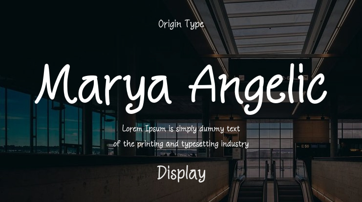 Marya Angelic Font