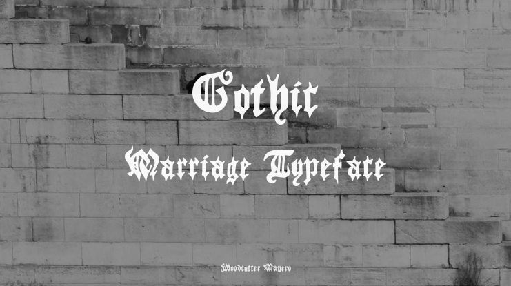 Gothic Marriage Font