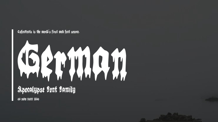 German Apocalypse Font