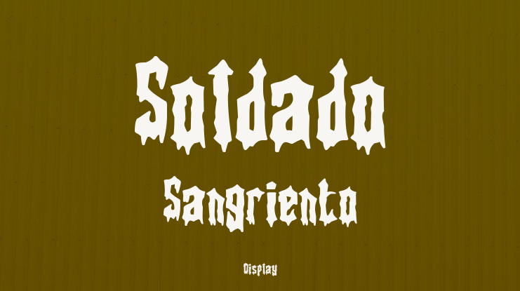 Soldado Sangriento Font