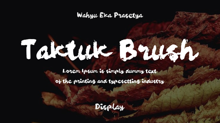 Taktuk Brush Font