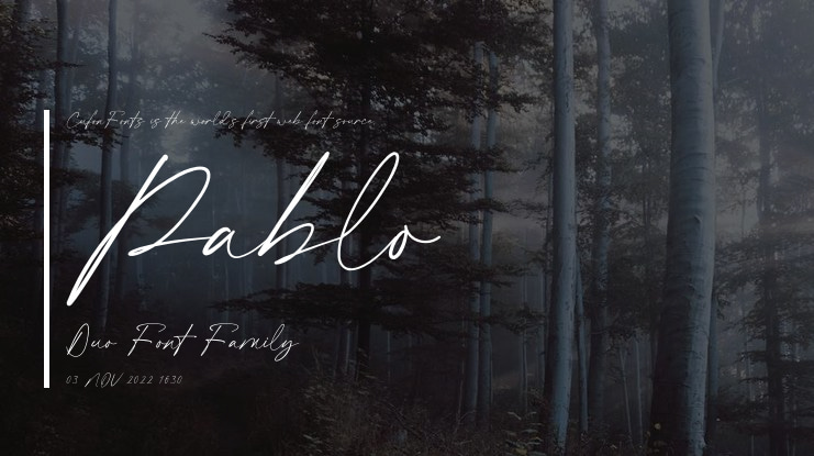 Pablo Duo Font Family