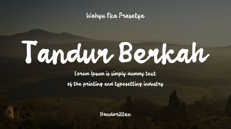 Tandur Berkah Font