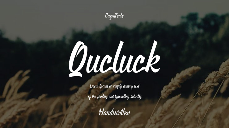 Qucluck Font