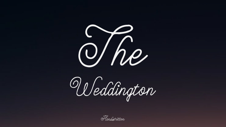The Weddington Font