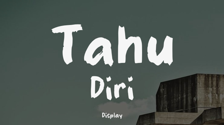 Tahu Diri Font