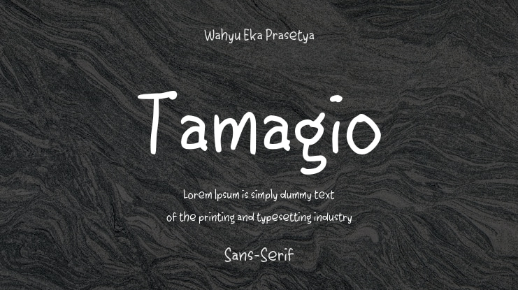 Tamagio Font