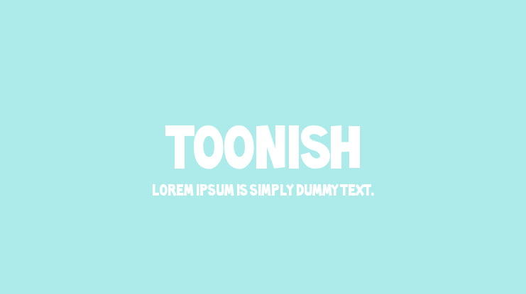 Toonish Font