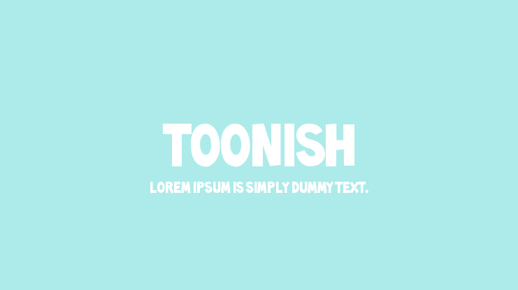 Toonish Font