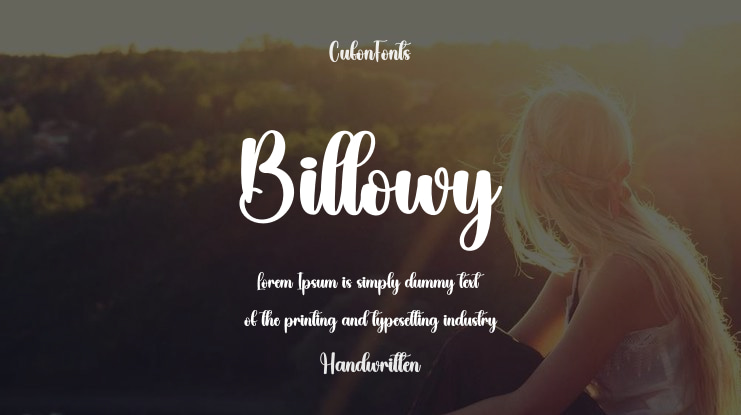 Billowy Font