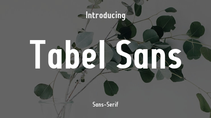 Tabel Sans Font